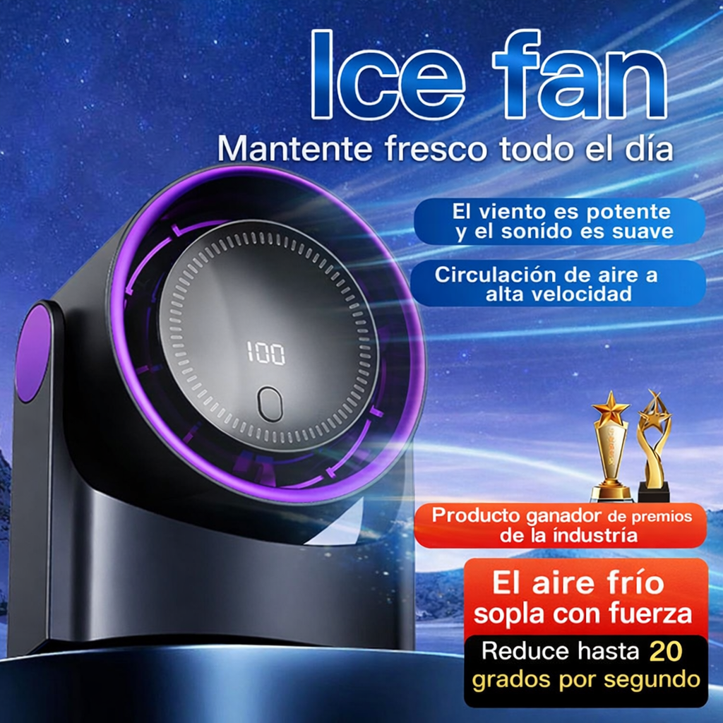 Ventilador portatil de escritorio digital